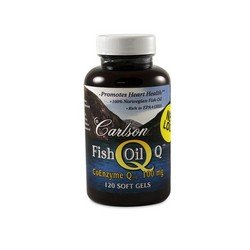 Carlson Labs Fish Oil Q, 100mg, 120 Softgels