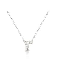 Micro-Pave Initial R Pendant Necklace