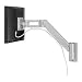Search : Bretford Basics Universal Small Flat Panel Wall Mount FPSM-W-ADJ2XX-AL - Mounting kit ( dual articulating arm ) for flat panel - aluminum - screen size: up to 30" - mounting interface: 100 x 100 mm, 75 x 75 mm