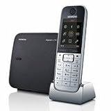 Siemens Gigaset SL785 Schnurloses DECT-Telefon mit Mobilteil mit Echtmetall-Rahmen und Anrufbeantworter metall / schwarz