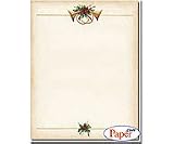 Antique Horns Christmas Stationery