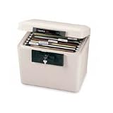 Fire Safe, w/ Privacy Key, 15-1/4"x12-1/8"x13-9/16", Gray