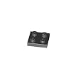 Lego Building Accessories 2x2 Black Plate, Bulk Pack 50 Pieces