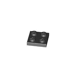 Lego Building Accessories 2x2 Black Plate, Bulk Pack 50 Pieces