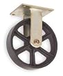 Industrial Grade 1NVJ3 Rigid Caster, 8 In, 1200 Lb, Semi-Steel