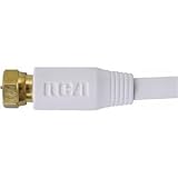 RCA VH625WH - Antenna cable - F connector (M) - F connector (M) - 25 ft - coaxial - ( RG-6 ) - white