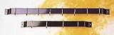 Rogar Hammered Steel Straight Wall Rack with Chrome Hooks 30-in.