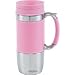 Executive Leather Travel Mug - Pink
