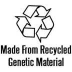 Made From Recycled Genetic Material on Short Sleeve Toddler Fine Jersey T-shirt