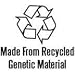 Made From Recycled Genetic Material on Short Sleeve Toddler Fine Jersey T-shirt
