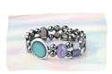 Esoterischer Magnetschmuck Armband Giulia mit Stimmungsstein, der je nach Stimmung die Farbe wechst A++ Qualitt