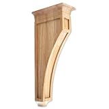 Jeffrey Alexander Mission Bar Bracket (CORH-RW) 6 x 3 x 14, Rubberwood