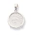 14k White 1/10 oz Platinum Liberty Coin Coin Bezel Pendant