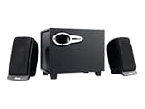 ULTRON Aktivbox 2.1 Sonic Box schwarz Regler  Lautstaerke/Bass RMS: 4W/1Wx2 Frequenzg.: 30Hz-20KHz 3,5mm Stereo Klinke o. Chinch