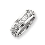 Sterling Silver Inner Channel Spinning Band