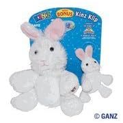 Webkinz Rabbit and Rabbit Kinz Klip 2 Piece Set 2010 Easter Release by Webkinz