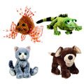 Webkinz Set of 4 [Lionfish, Iguana, Silversoft Cat & Mocha Pup]