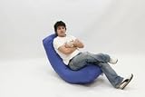 Comfort Research Frameless GAMER VIDEO ROCKER CHAIR Twill Navy 24W x 18D x 32 High Fuf Foam Filled Poof Foof
