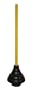 Cobra Products 306 6-Inch Heavy Duty Force Cup Plunger with Painted Wood Handle