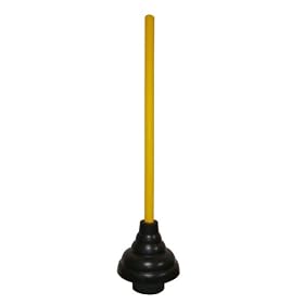 Cobra Products 306 6-Inch Heavy Duty Force Cup Plunger with Painted Wood Handle