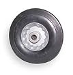 Industrial Grade 1NWY9 Wheel, Solid Rubber, 8 In, 350 Lb Cap