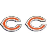 Studded NFL Earrings - Chicago Bears