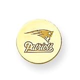 14K New England Patriots Disc w/Name Logo Tie -Tac
