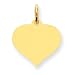 Genuine IceCarats Designer Jewelry Gift 14K Heart Disc Charm