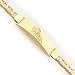 14K Philadelphia Phillies Med Pol Id Bracelet W/Anchor Link