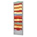 Buddy Products 16 Pocket Literature Rack, Steel, 2.125 x 45.625 x 13.5625 Inches, Platinum (0802-32)