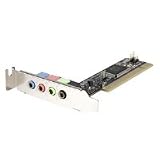 StarTech.com 4 Channel Low Profile PCI Sound Adapter Card AC97 3D Audio Effects PCISOUND4LP