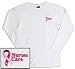 Nurses Care Pink Ribbon Long Sleeve Embroidered Tee - Great Nurse Gift!