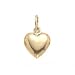 Puffed Heart Charm 14k Gold 8mm