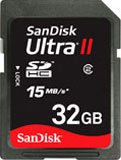 Sandisk 32GB ULTRA SDHC SD Card Class 4 SDSDH-032G Hassle Free Packaging