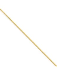 14k Gold .80mm Octagonal Snake Chain 14 Inches