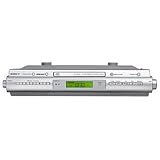 Sony Slim Under-Cabinet FM/AM CD Kitchen Clock Radio