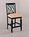Powell Peppercorn "Black Rub Through Red" Counter Stool, 24" Seat Height 357-430