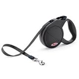 Flexi Medium Retractable 16-Foot Classic All Belt 2 Leash, Black