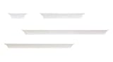 Nexxt by Lines 4-Piece White Shelf Ledge Set, White