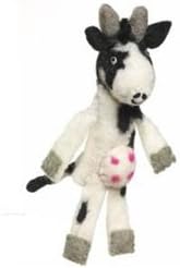 Wild Woolies Fair Trade Finger Puppet Cow - Christmas Tree Ornament Dzi
