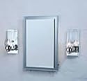 Broan Mirage - Side Light For Single-Door Recessed Cabinet - Beveled Mirror - 73190/73190