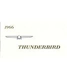 1966 FORD THUNDERBIRD Owners Manual User Guide