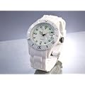 St. Leonhard Sportliche Silikon-Quarz-Armbanduhr Strahlend-wei�
