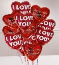 Same Day Flower Delivery Air Rangement One Dozen Romance Mylars