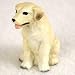 Labrador Retriever Miniature Dog Figurine - Yellow