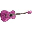 Daisy Rock Pixie Acoustic Guitar, Pink Sparkle