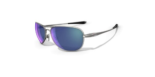 Oakley Men’s Transom Polarized Round Sunglasses-Titanium Frame
