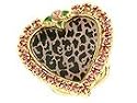 Betsey Johnson Pink Leopard Heart Ring | Necklace Pink Multi