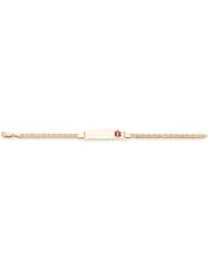 14k Yellow Gold 7in Medical ID Bracelet. Metal Wt- 5.5g