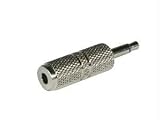 Cables To Go - Audio adapter - mini-phone mono 3.5 mm (M) - mini-phone stereo 3.5 mm (F) - metallic silver